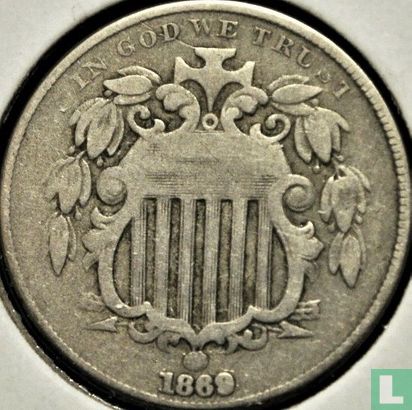 Vereinigte Staaten 5 Cent 1869 - Bild 1