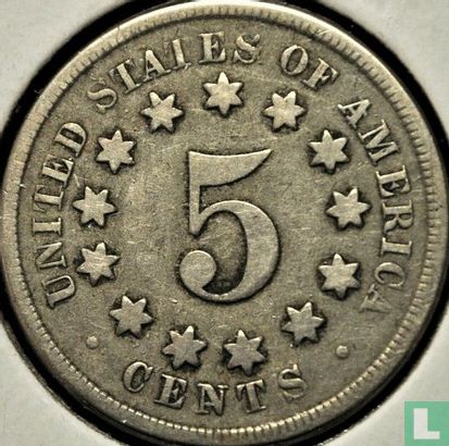 Vereinigte Staaten 5 Cent 1869 - Bild 2