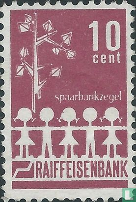 Raiffeisenbank spaarbankzegel 0,10