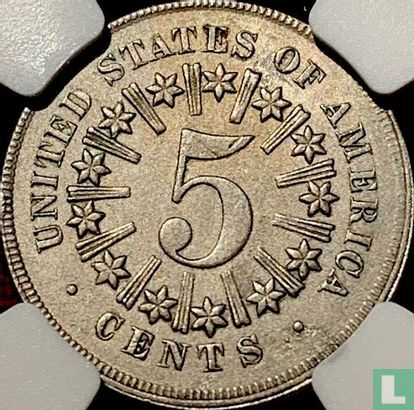 Vereinigte Staaten 5 Cent 1867 (Typ 1) - Bild 2