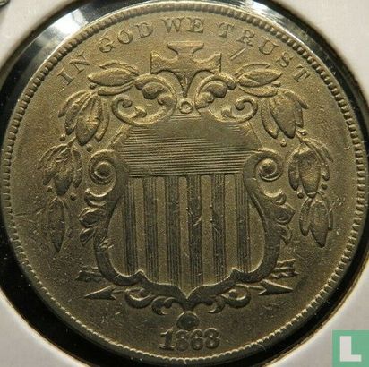 Vereinigte Staaten 5 Cent 1868 - Bild 1