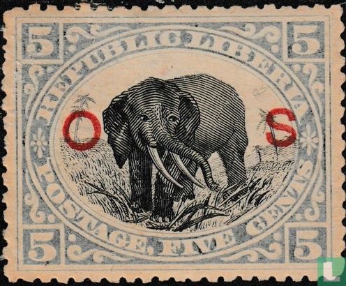 Elefant mit Aufdruck