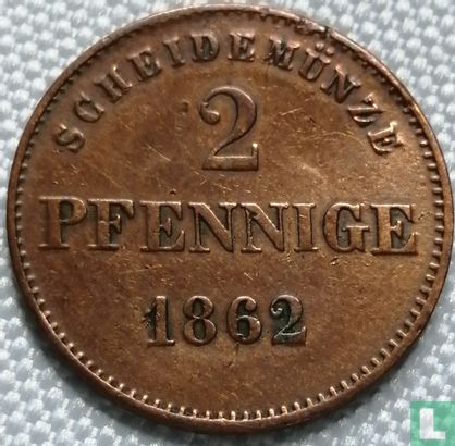 Sachsen-Meiningen 2 Pfennige 1862 - Bild 1