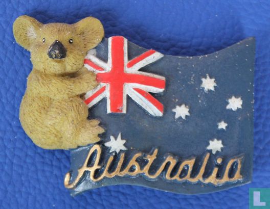 Koala beer met vlag