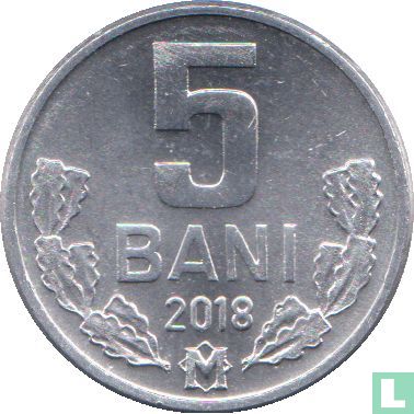 Moldawien 5 Bani 2018 - Bild 1