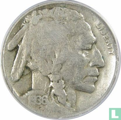États-Unis 5 cents 1936 (D - type 2) - Image 1