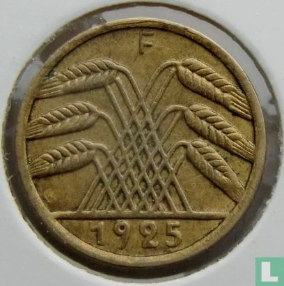 Duitse Rijk 5 reichspfennig 1925 (F kleine 5) - Afbeelding 1