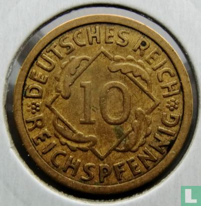 Empire allemand 10 reichspfennig 1928 (G) - Image 2