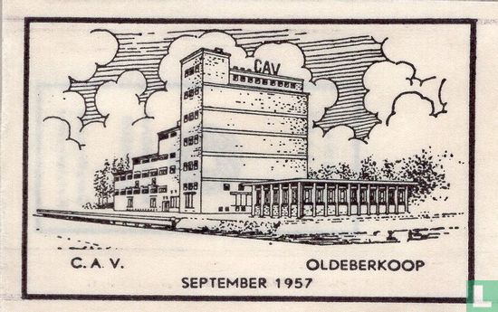 C.A.V. Oldeberkoop September 1957 - Afbeelding 1