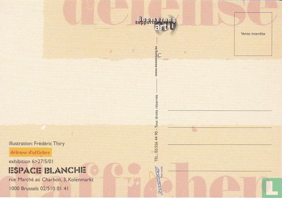 1734 - Espace Blanche "défense d'afficher" - Image 2