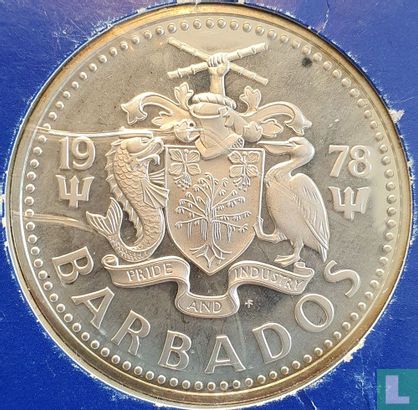 Barbados 10 dollars 1978 (PROOF) - Image 1