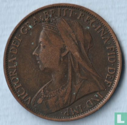 Royaume-Uni 1 penny 1895 ("P" 1 mm de Trident) - Image 2