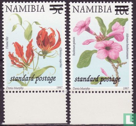 Flowers and animals (overprint)