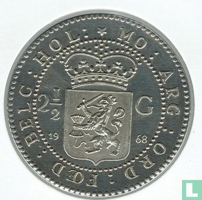 Nederlands-Indië 2 1/2 gulden 1802 (Replica) - Image 2