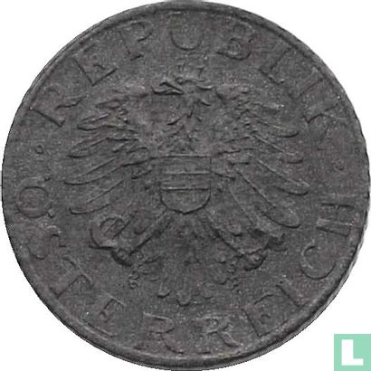 Oostenrijk 5 groschen 1968 (zonder lijnen tussen de veren) - Afbeelding 2