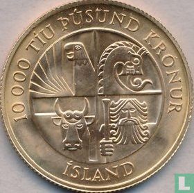 Islande 10000 krónur 1974 "1100th anniversary First Settlement" - Image 2