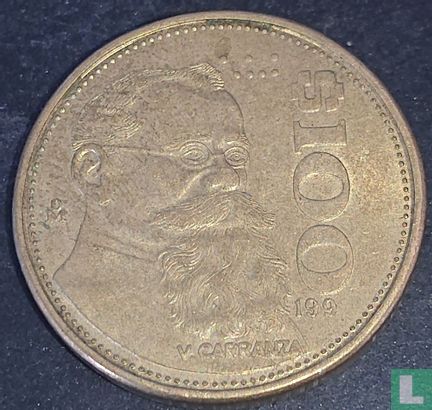 Mexico 100 pesos 1991 (misslag) - Afbeelding 1