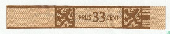 Prijs 33 cent - N.V. Willem II Sigaren Fabrieken Valkenswaard - Afbeelding 1