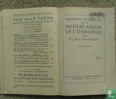 Beknopt Overzicht van de Nederlandse Letterkunde - Image 3