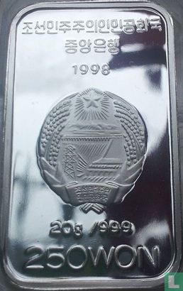 Corée du Nord 250 won 1998 (BE) "Millennium" - Image 2