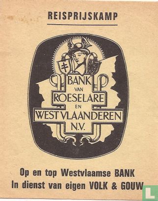 Reisprijskamp Bank van Roeselare en West Vlaanderen 