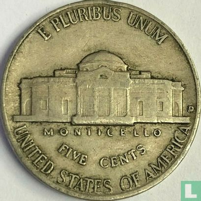 Verenigde Staten 5 cents 1938 (Jefferson type - D) - Afbeelding 2