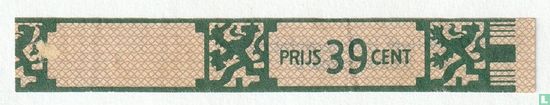 Prijs 39 cent - (Achterop: N.V. Willem II Sigaren Fabrieken Valkenswaard) - Bild 1