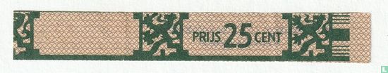 Prijs 25 cent - N.V. Willem II Sigarenfabrieken Valkenswaard  - Afbeelding 1
