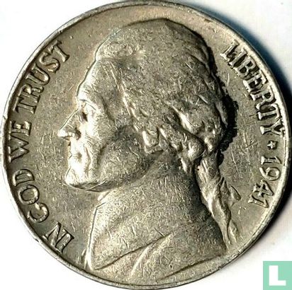 États-Unis 5 cents 1941 (sans lettre) - Image 1