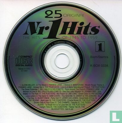 25 Original Nr 1 Hits Volume 1 (The Hits Of 1945 To 1959) - Image 3