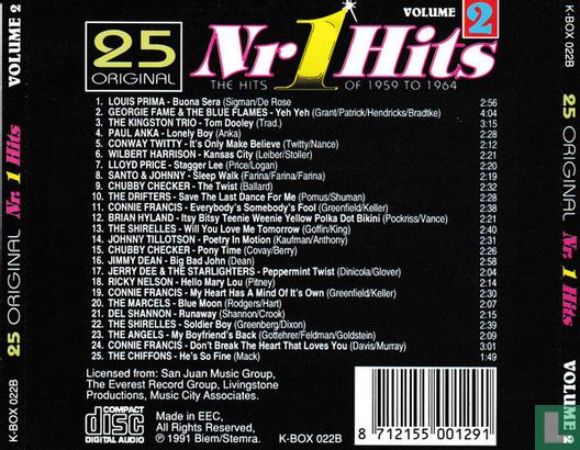 25 Original Nr 1 Hits Volume 2 (The Hits Of 1959 To 1964) - Afbeelding 2