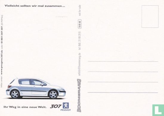 B01063 - Peugeot 307 "Vielleicht werden wir irgendwann..." - Afbeelding 2