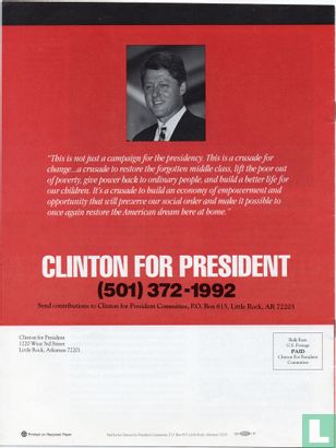 A Plan for America's Future by Bill Clinton - Afbeelding 2