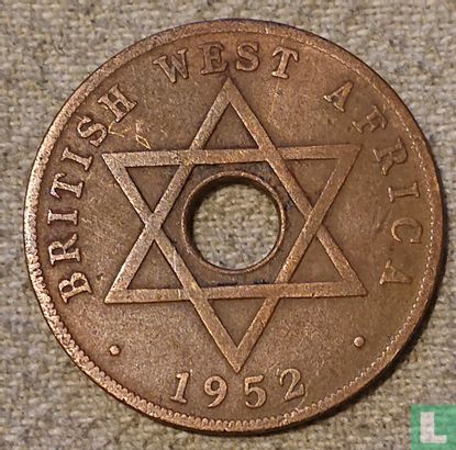 British West Africa 1 penny 1952 (without mintmark) - Image 1