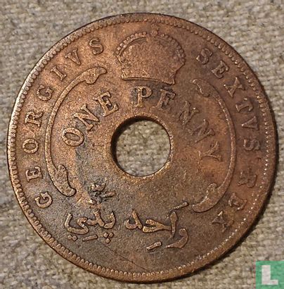 Afrique de l'Ouest britannique 1 penny 1952 (sans marque d'atelier) - Image 2