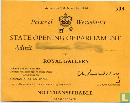 Palace of Westminster. State Opening of Parliament - Image 1