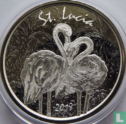 St. Lucia 2 Dollar 2018 "Pink flamingos" - Bild 1