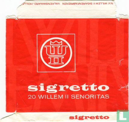 Sigretto 20 Willem II Senoritas - Image 1