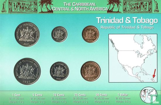Trinité-et-Tobago combinaison set "Coins of the World" - Image 1