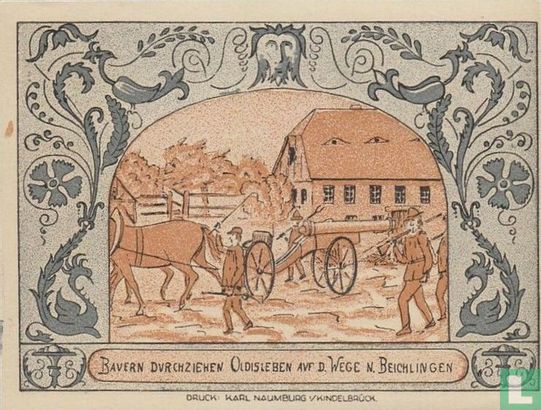 Oldisleben, Gemeinde - 50 Pfennig (4) 1921  - Afbeelding 2