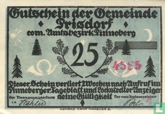 Prisdorf 25 pfennig - Afbeelding 1