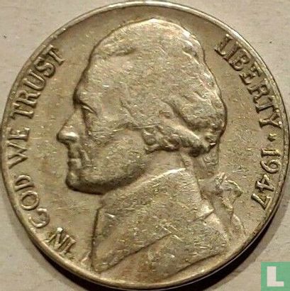 Verenigde Staten 5 cents 1947 (zonder letter) - Afbeelding 1
