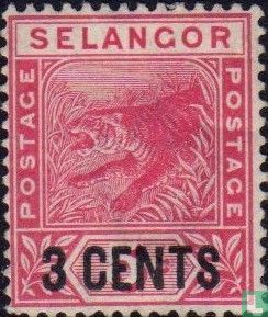 Tiger, with overprint
