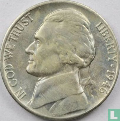 United States 5 cents 1946 (S) - Image 1