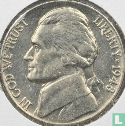 Vereinigte Staaten 5 Cent 1948 (ohne Buchstabe) - Bild 1
