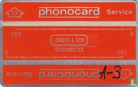 Phonocard service Stu.13 - Afbeelding 1