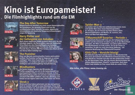 B04176 - CineStar 'Kino ist Europameister!' - Afbeelding 2