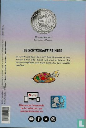 France 10 euro 2020 (folder) "Painter Smurf" - Image 2