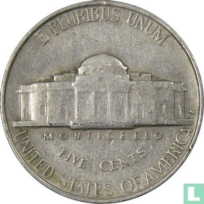 United States 5 cents 1951 (S) - Image 2