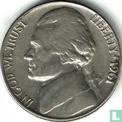 États-Unis 5 cents 1961 (D) - Image 1